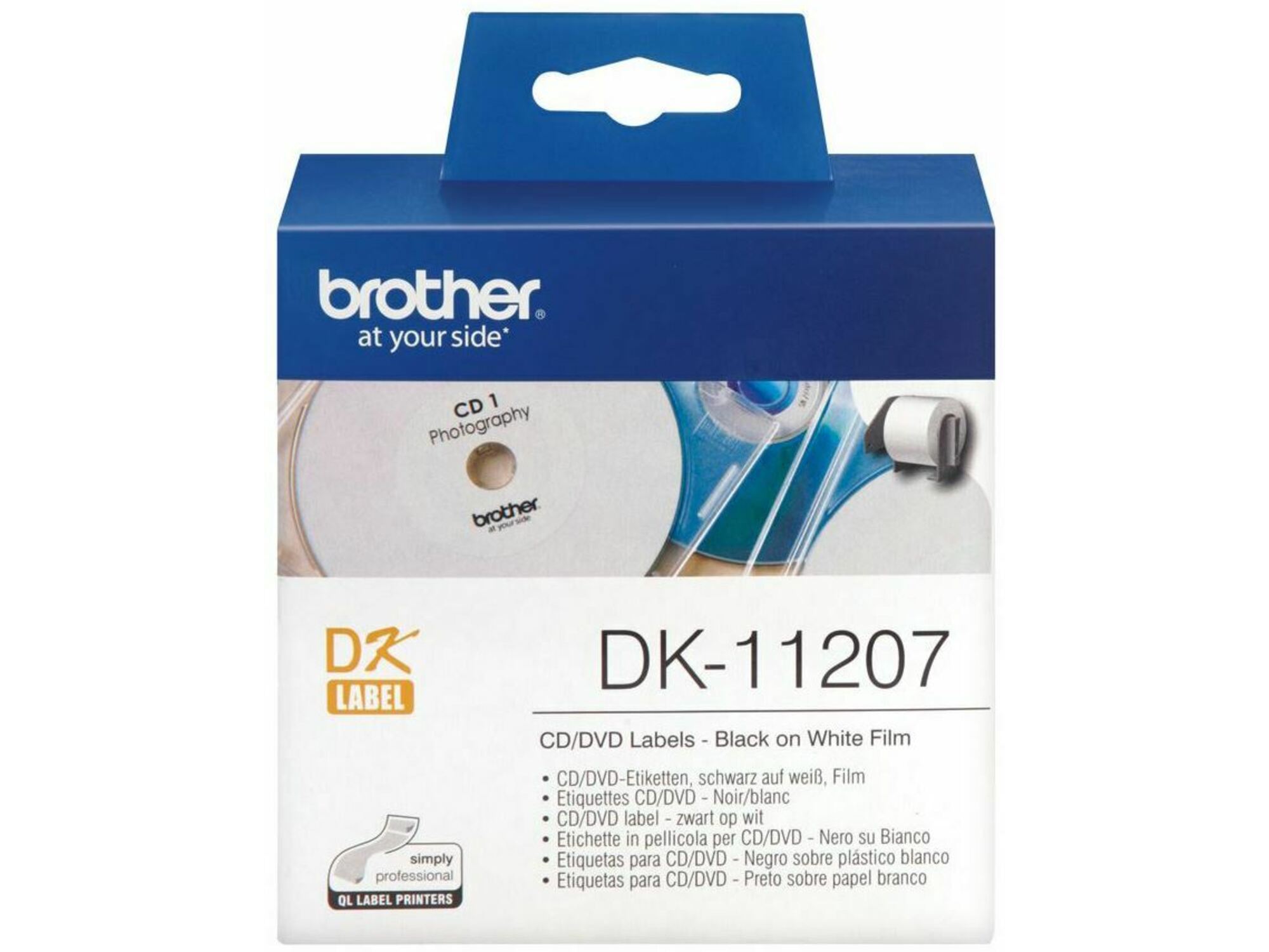 BROTHER BROTHER DK11207 termične nalepke CD/DVD BRDK11207