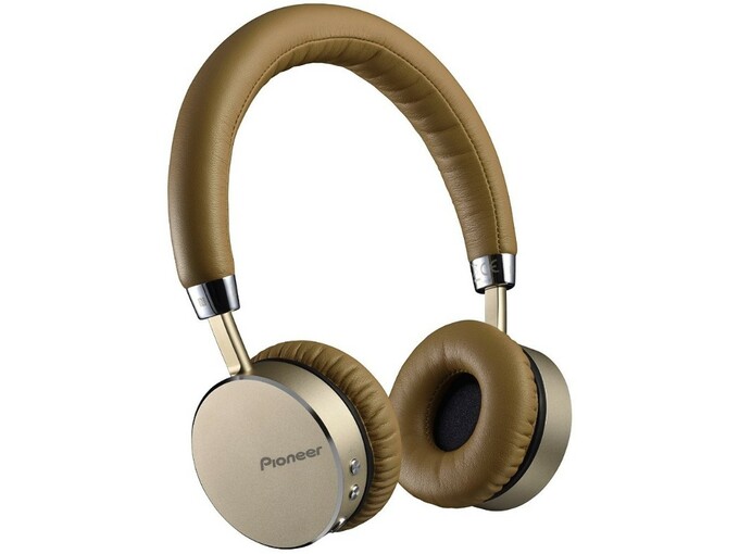 PIONEER brezžične naglavne slušalke z mikrofonom SE-MJ561BT-T rjave