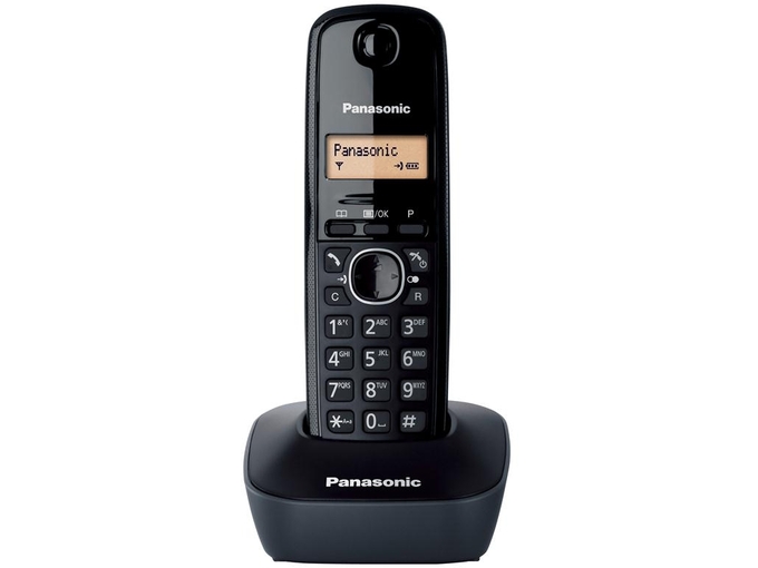 PANASONIC brezžični stacionarni telefon KX-TG1611FXH črn