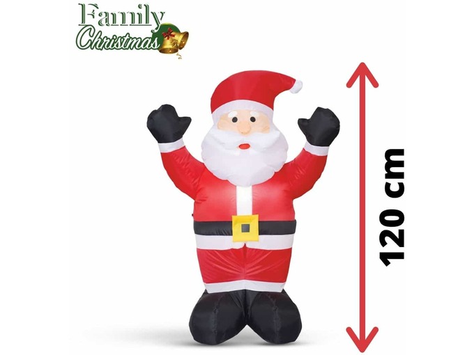 Family Christmas napihljiv božiček - 120 cm - ip44 - 1 led - 230v
