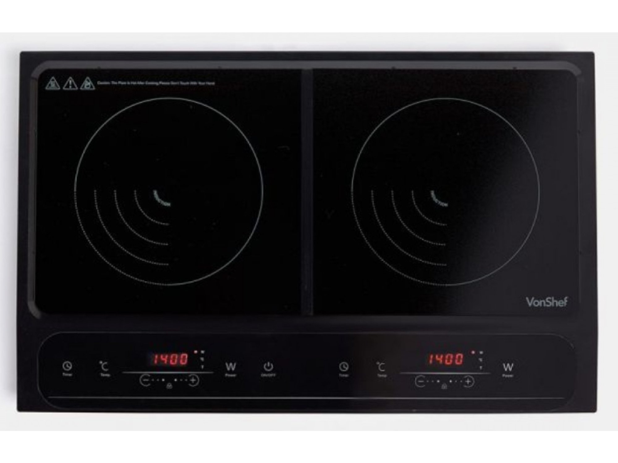 VONSHEF digitalna dvojna indukcijska kuhalna plošča 2000158