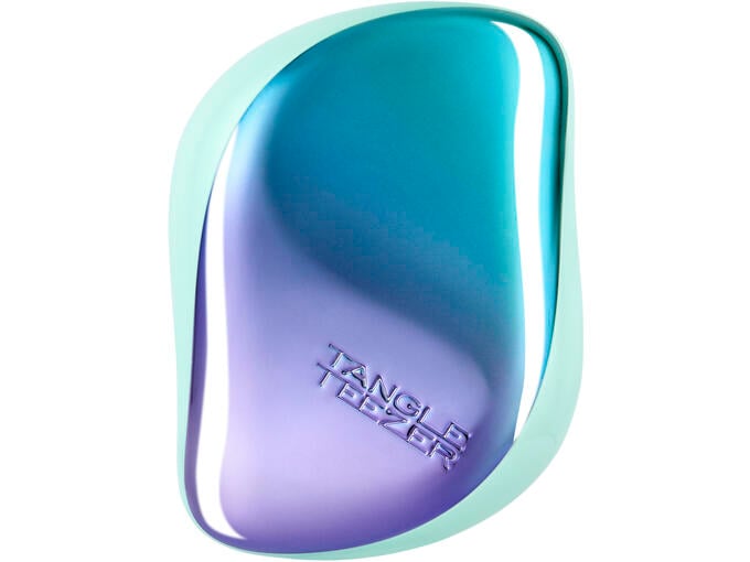 TANGLE TEEZER potovalna krtača za česanje las The Compact Styler, Aqua Purple Ombre Chrome