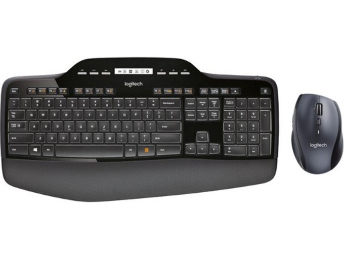 LOGITECH tipkovnica in miška Cordless Desktop MK710, SLO, črna