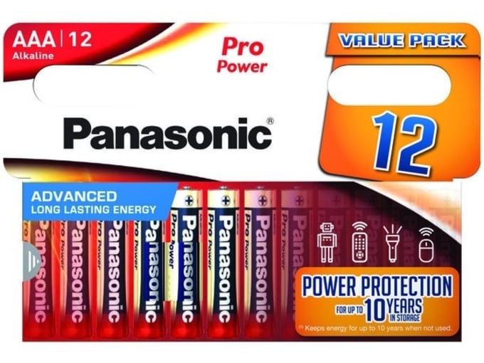 PANASONIC alkalne baterije PRO Power AAA/12 pack LR03PPG/12BW