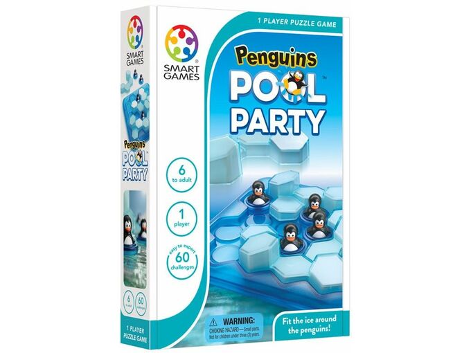 SMART GAMES družabna igra Zabava s pingvini (60 izzivov)