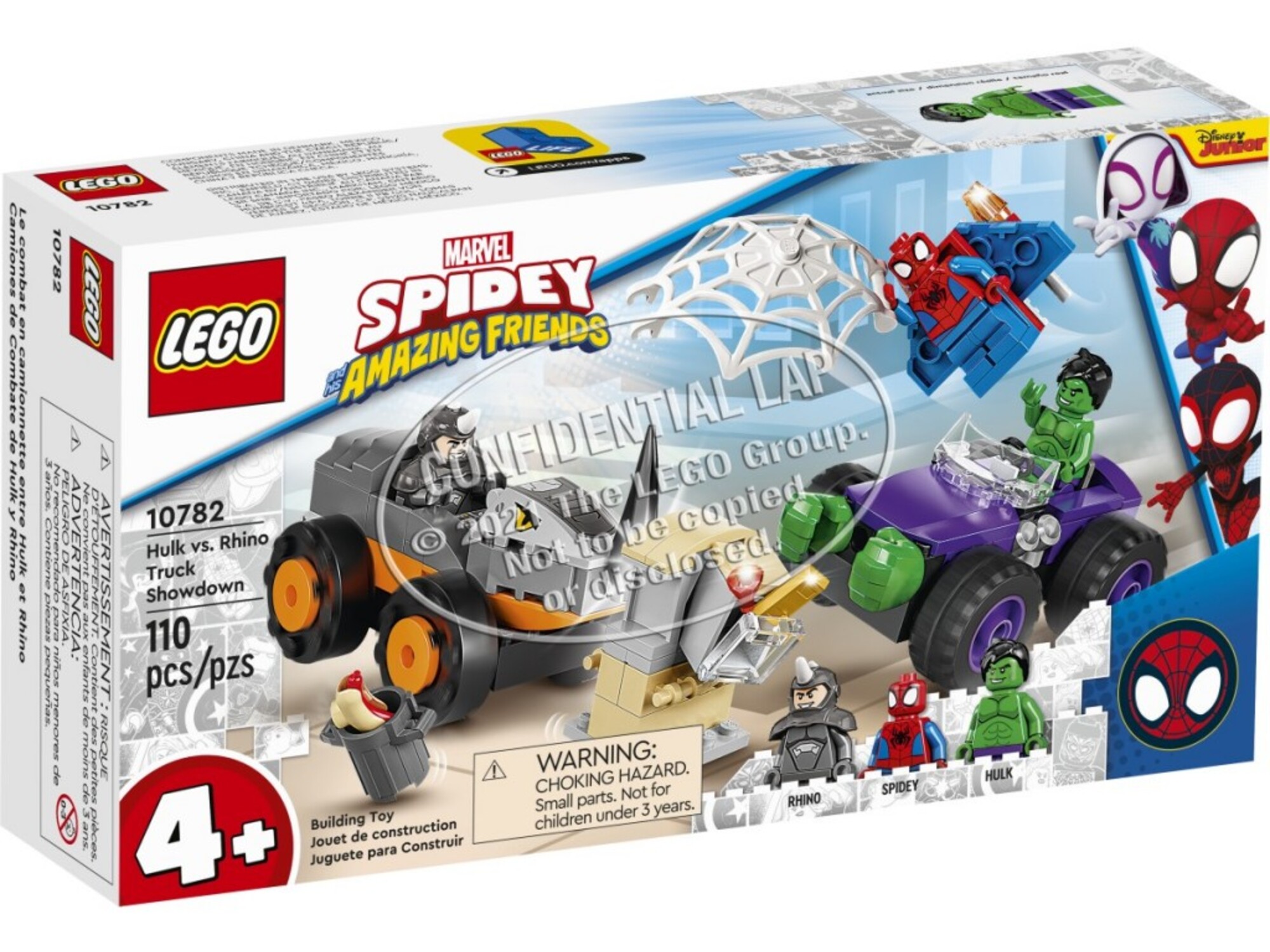 Lego Spidey Spidey Spopad Hulka in Rhina v pošastnih tovorn - 10782 10782