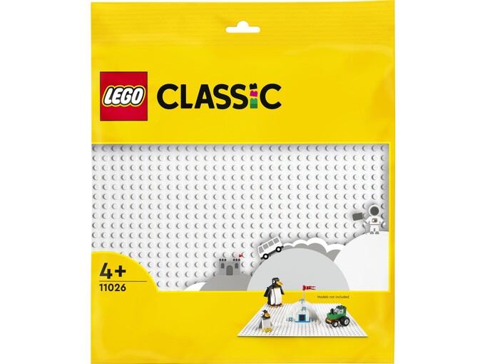 LEGO CLASSIC bela osnovna plošča 11026
