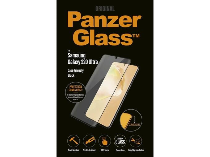 PANZERGLASS zaščitno steklo za Samsung Galaxy S20 Ultra 7221 black edition