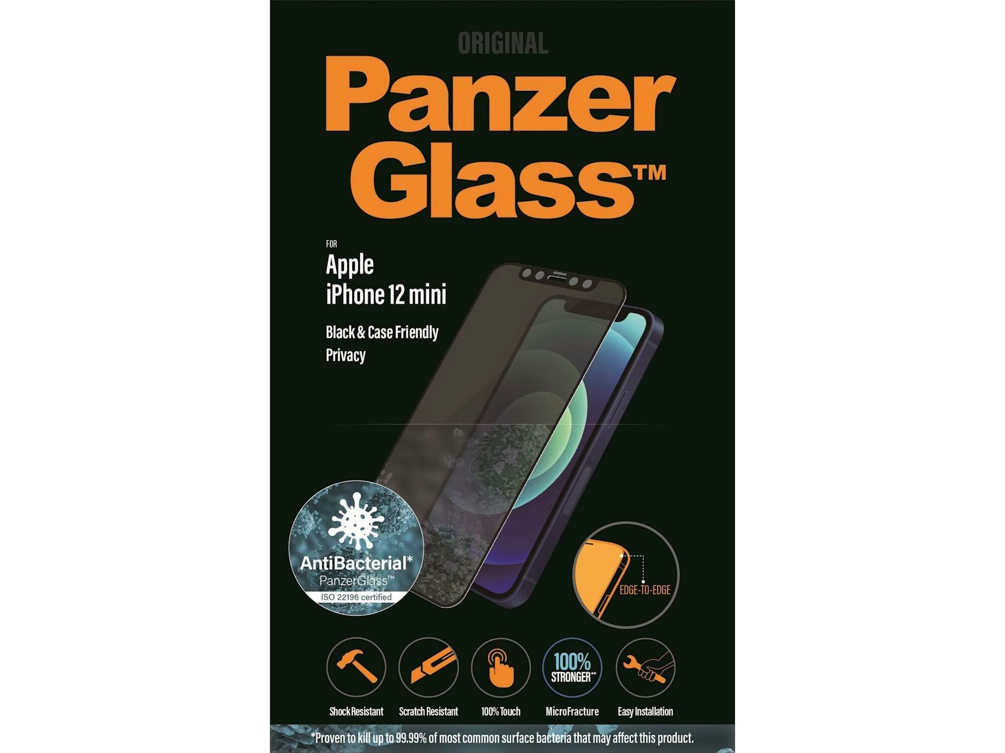 PANZERGLASS zaščitno steklo za iPhone 12 Mini P2710 Privacy