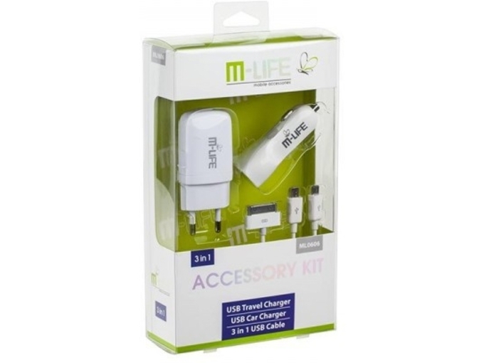 M-LIFE USB in avto-polnilec ML0606