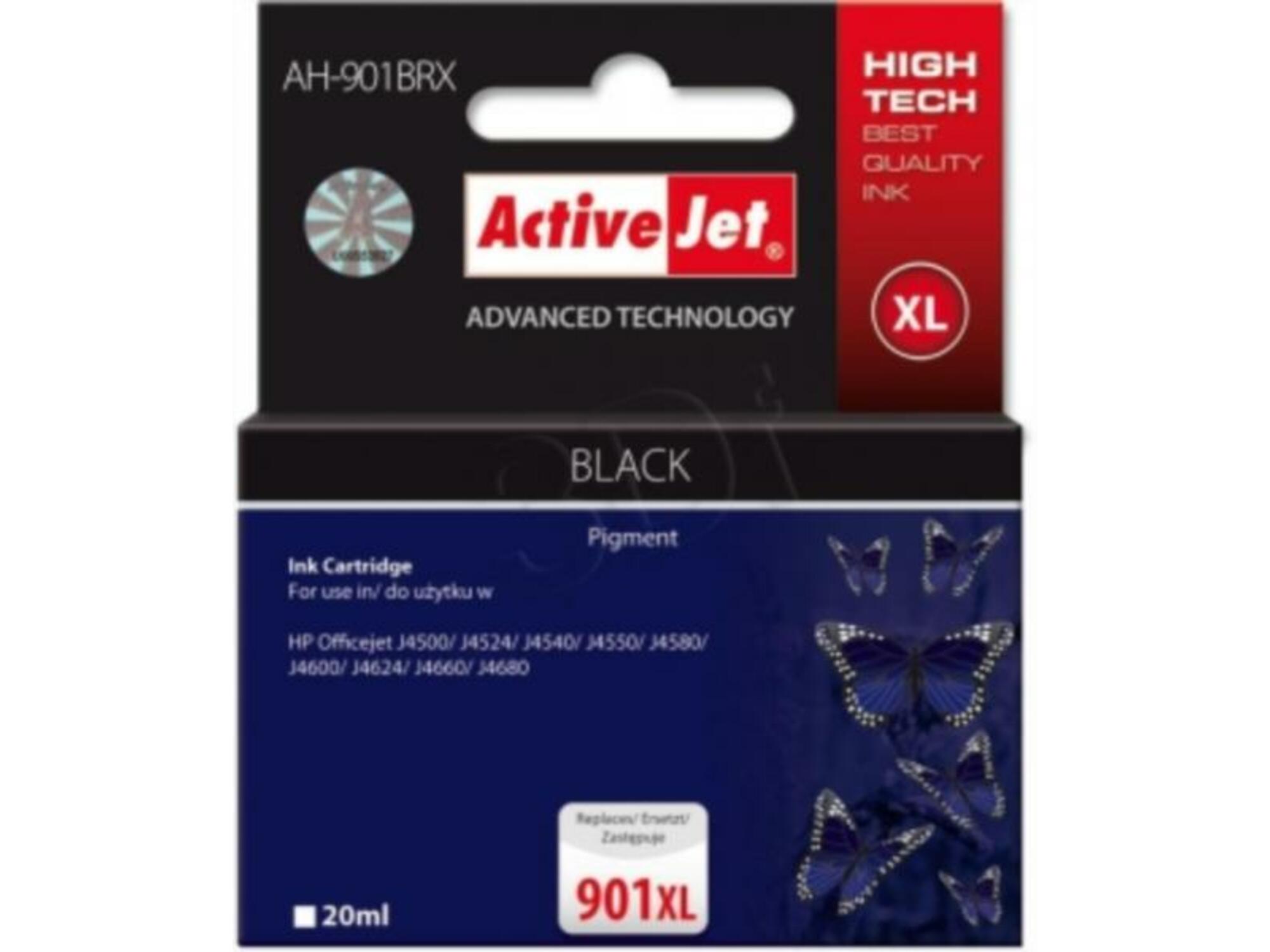 ACTIVEJET ActiveJet črno črnilo HP CC654 901 XL AH-901BRX