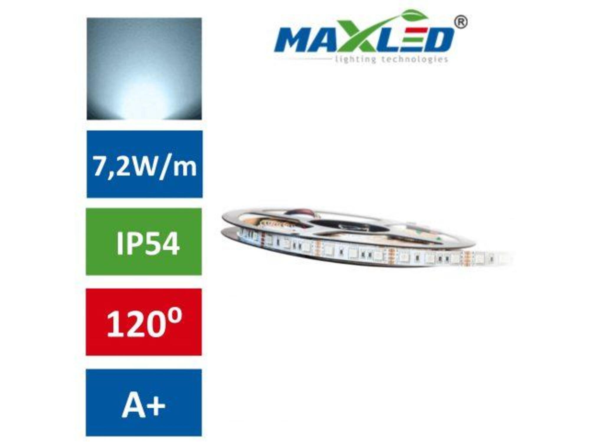 MAX-LED led trak 5050 7,2w/m 150 led ip54 hladno beli 5m max-led