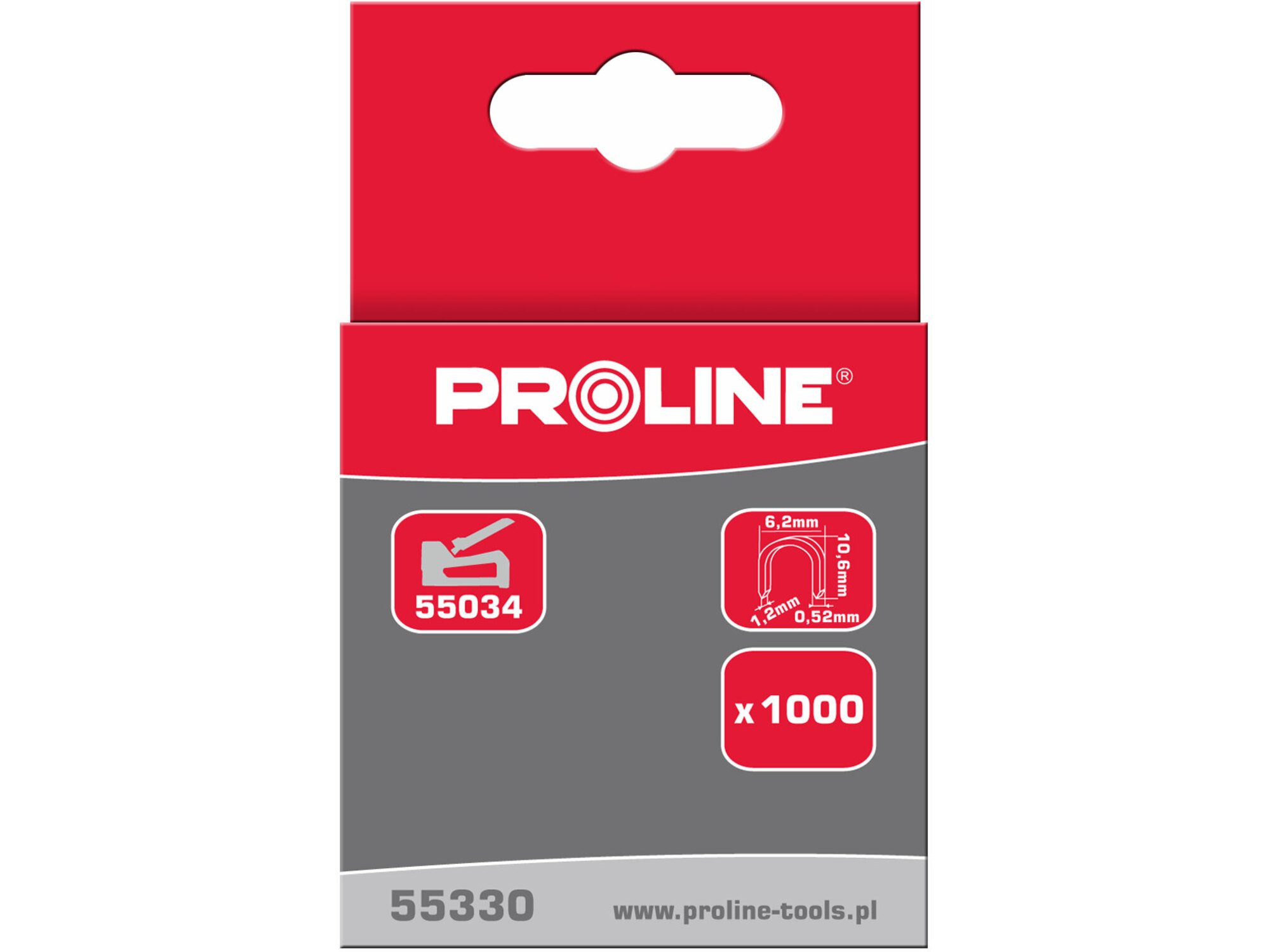 PROLINE sponke 1000kom 55332 tip S 12mm 6,2x1,2mm