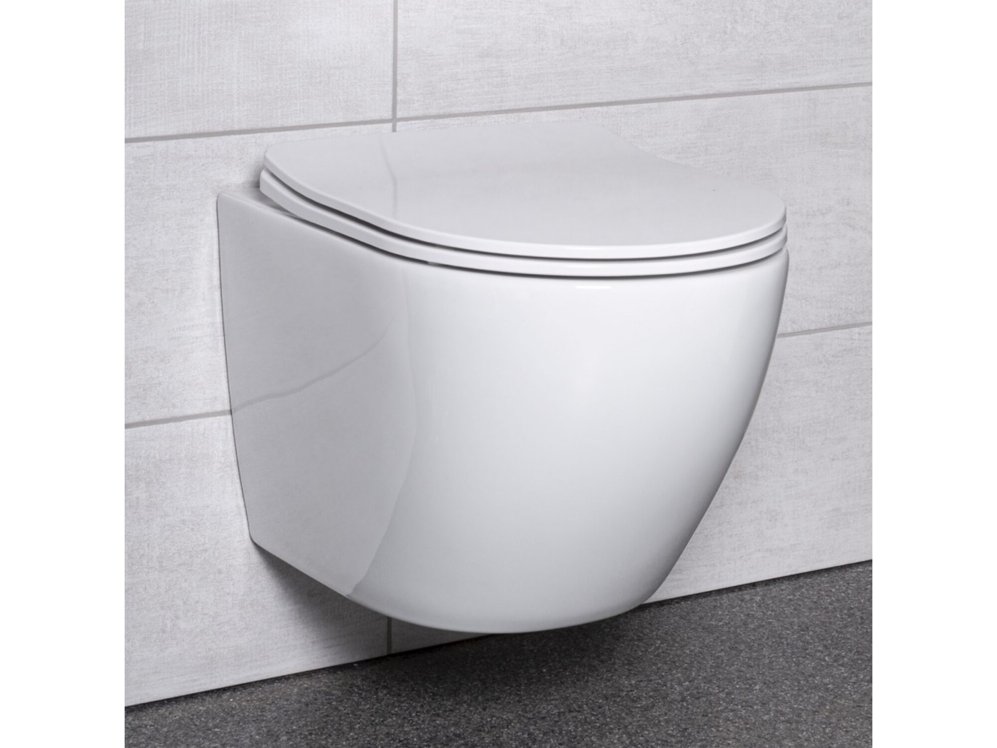 KERRA WC školjka Delos z desko Rimless, bela