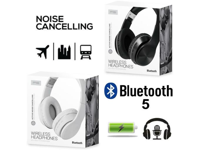 PLATINET naglavne Bluetooth 5.0 slušalke + mikrofon Freestyle FH0925W bele