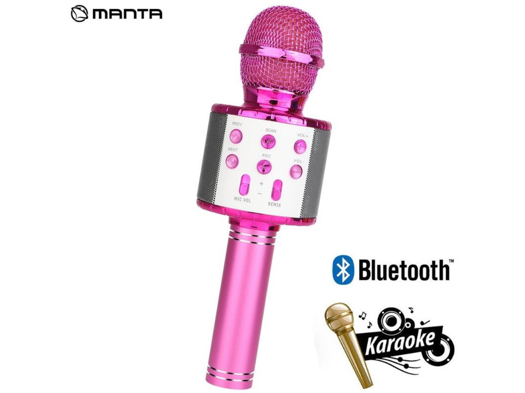 MANTA karaoke mikrofon + zvočnik MIC11