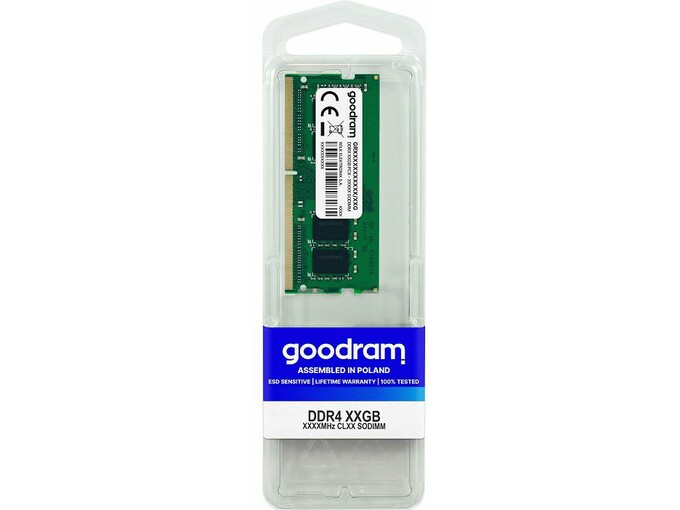 GOODRAM RAM za prenosnik DDR4 SODIMM 16GB 3200MHz SR GR3200S464L22S/16G