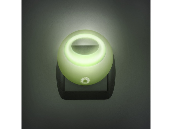 Phenom nočna lučka phenom led s senzorjem svetlobe - zelena
