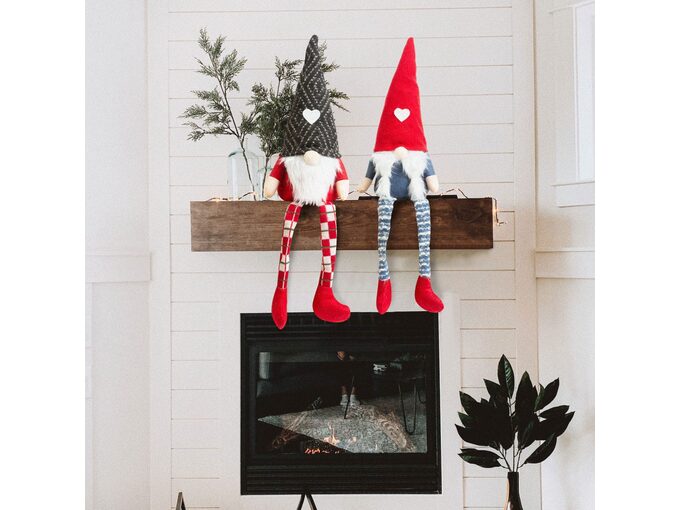 Family Christmas božični skandinavski škrat gnome z nogami 2 vrsti 50cm
