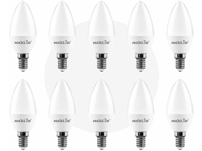 MAX-LED 10x led žarnica - sijalka e14 5w (40w) 420 lm nevtralno bela 4500k