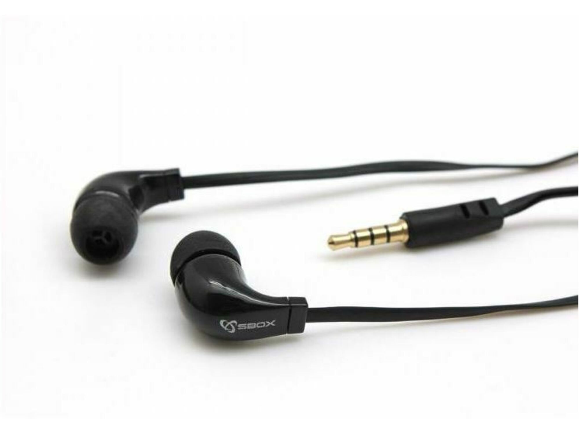 SBOX Slušalke ušesne stereo z mikrofonom EP-038B črne SBOX EP-038B
