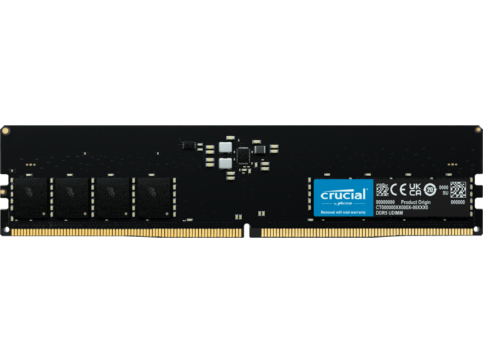 CRUCIAL Crucial 32GB DDR5-4800 UDIMM PC5-38400 CL40, 1.1V CT32G48C40U5