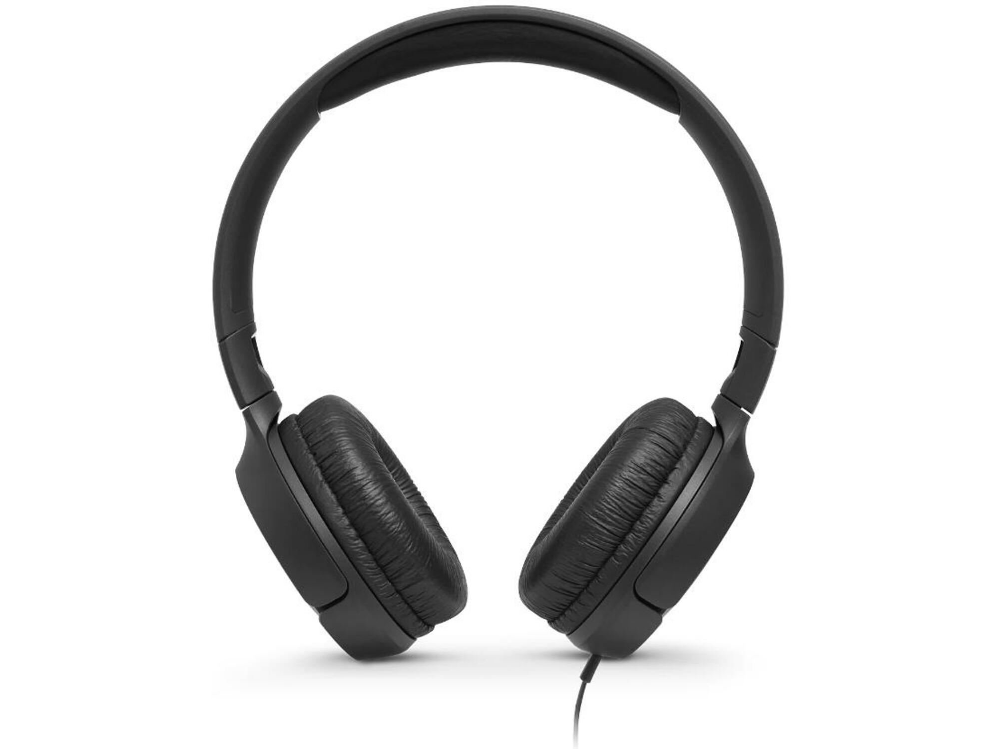 JBL naglavne slušalke z mikrofonom Tune 500, črna