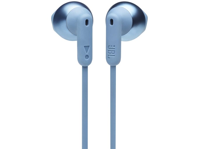 JBL brezžične ušesne slušalke T215BT modre