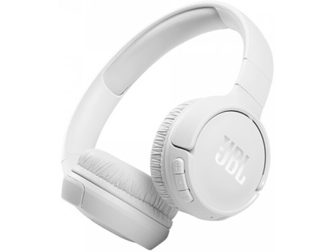 JBL brezžične naglavne slušalke Tune 510BT, bela