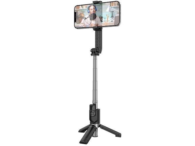 BOROFONE By09 selfie tripod stojalo za snemanje in slikanje selfie posnetkov 75 cm - črn
