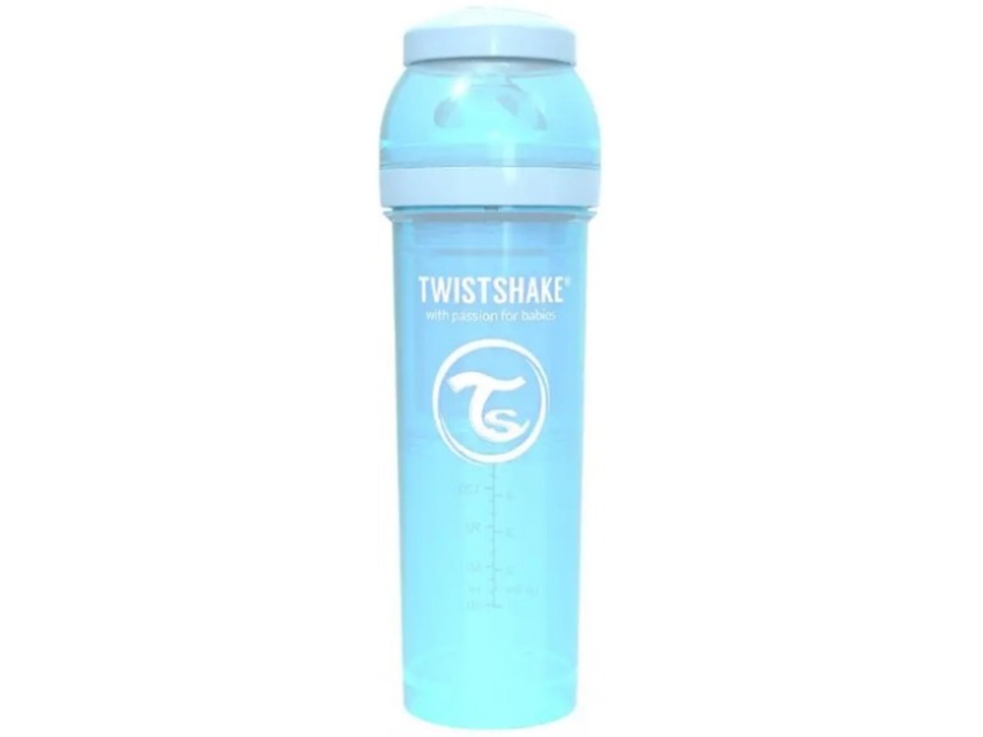 Twistshake Pastel Blue, steklenička Anti-Colic 330 ml (4+m)
