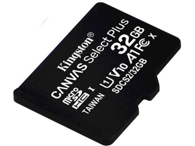 KINGSTON SDHC KINGSTON MICRO 32GB CANVAS SELECT Plus, 100 MB/s, C10 UHS-I SDCS2/32GBSP