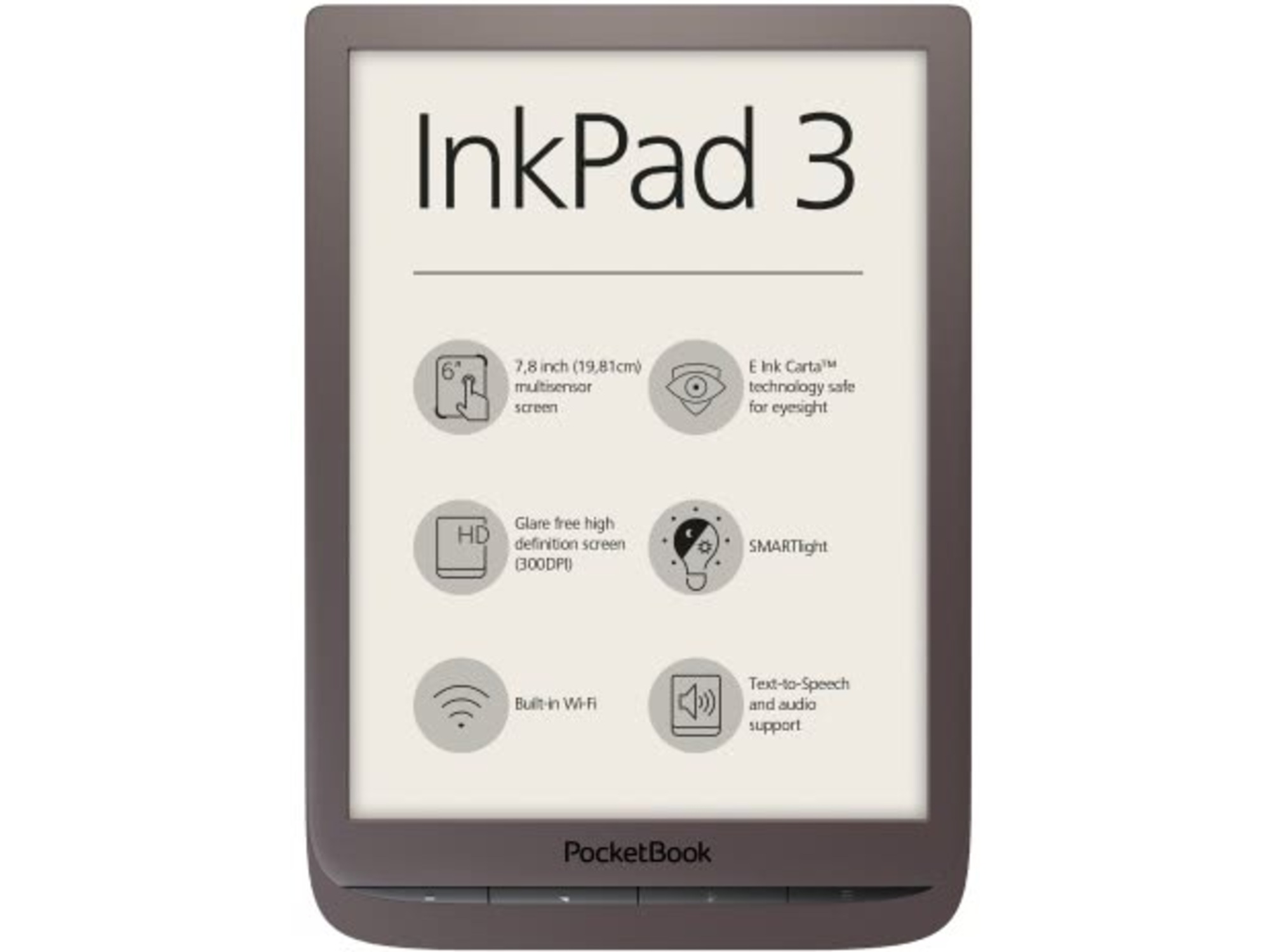 POCKETBOOK Elektronski bralnik PocketBook InkPad 3 (PB740-X-WW) 