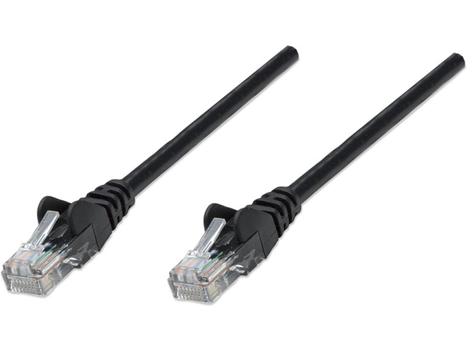 Intellinet Cat5e utp 10m črn mrežni priključni patch kabel