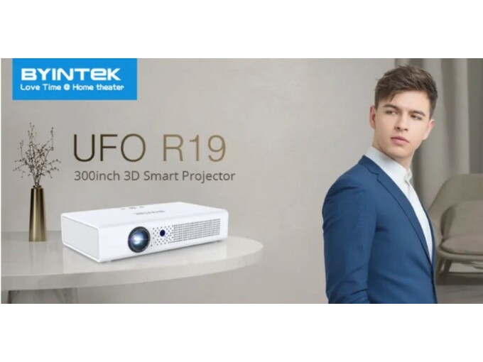 BYINTEK mini prenosni LED DLP projektor UFO R19
