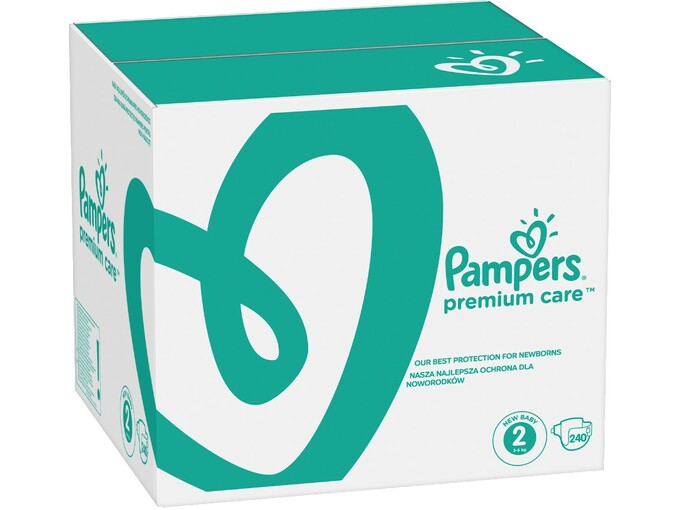 PAMPERS plenice Premium Care, velikost 2 (4-8 kg), 240 kosov