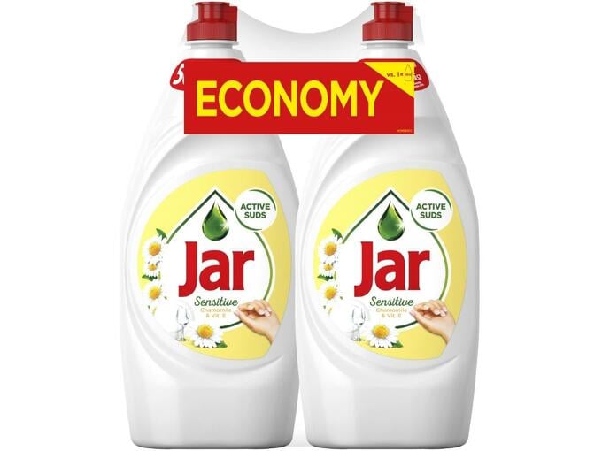JAR detergent za ročno pomivanje posode Sensitive Chamomile  2x900 ml 8001090643162