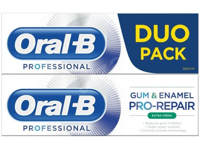 ORAL B zobna pasta Professional Gum & Enamel Pro-Repair Extra Fresh 2 × 75 ml 8001841729077