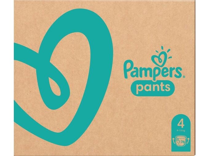 PAMPERS hlačne plenice Pants, velikost 4 (9 - 15 kg), 176 kosov