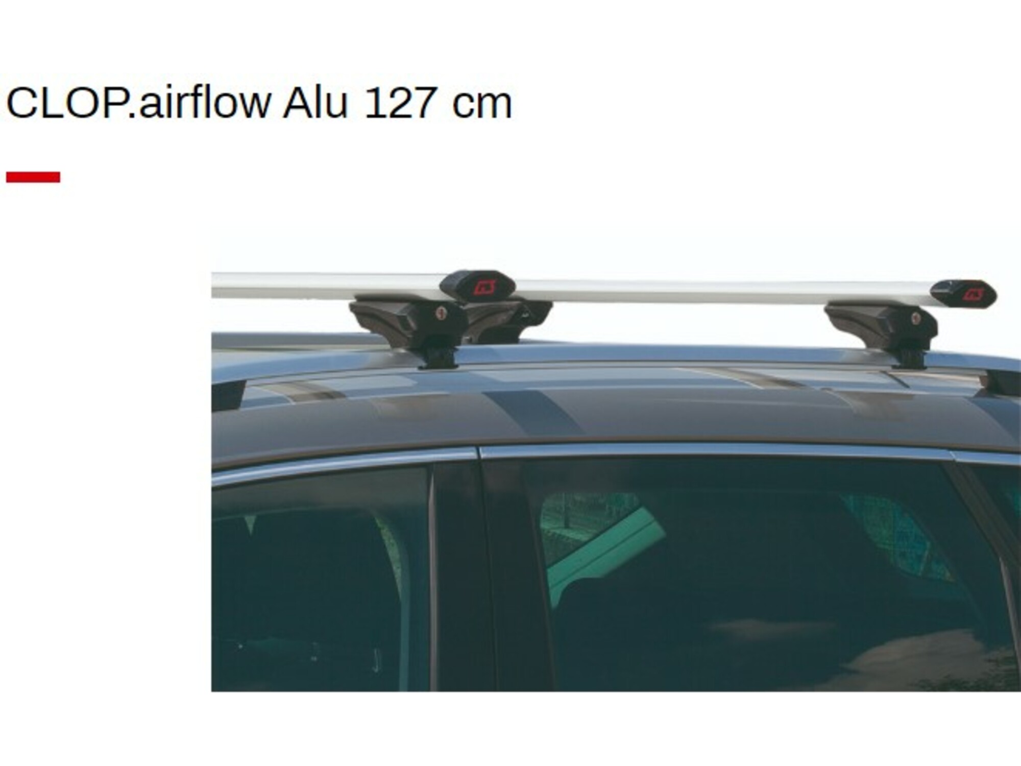 G3 SPA Strešni prtljažnik CLOP Airflow 60.230 aluminij (Al), palice 127cm + noga