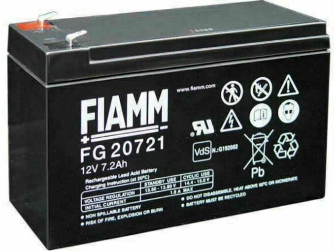 FIAMM Akumulator FIAMM 12V/ 7,2 Ah-faston 4.8 6/Z8000