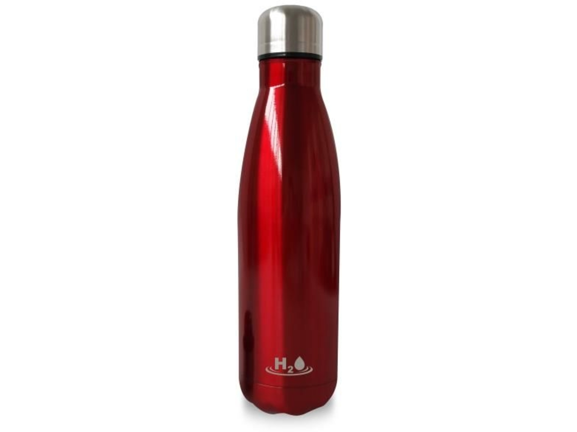 PURO Steklenica H2O termo n. jeklo 500ml rdeča