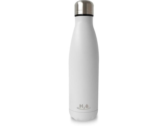 PURO Steklenica H2O termo n. jeklo 500ml bela