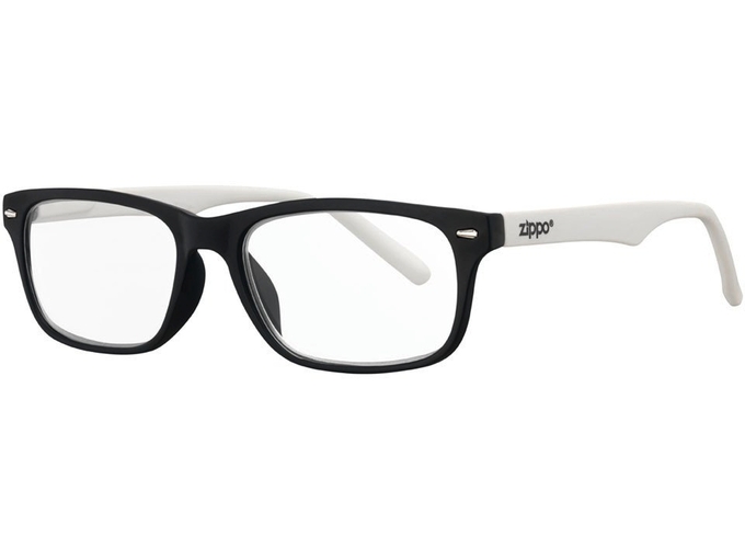 ZIPPO bralna očala črna/bela, +3,5 31Z-B3-WHI350