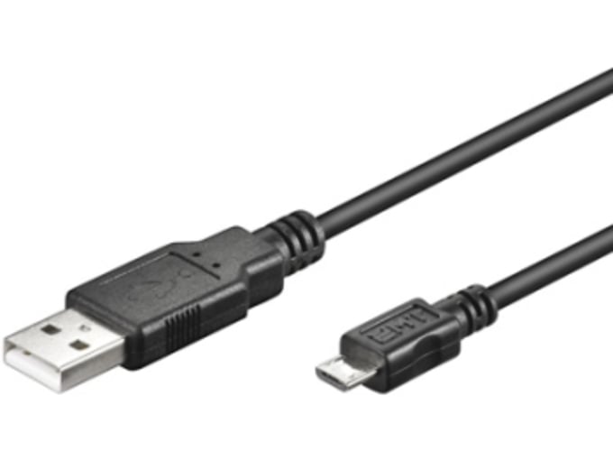 EWENT USB-A/M kabel 2.0 v USB-B/Micro, EC1020, 1.8m, črn