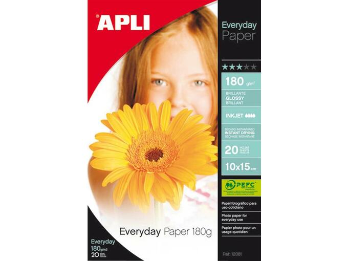 APLI foto papir Everyday A4 180g 20 listov AP012080