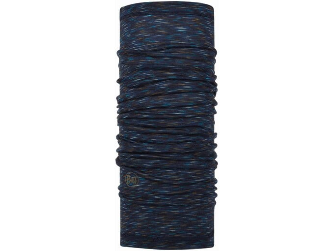 Buff Tuba lightweight merino wool denim multi stripes