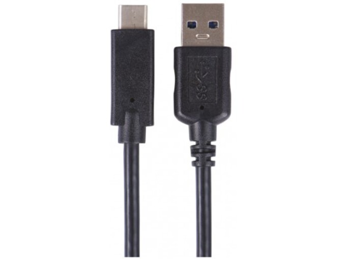 EMOS Kabel USB 3.0 A/M - USB 3.1 C/M 1M SM7021BL črna