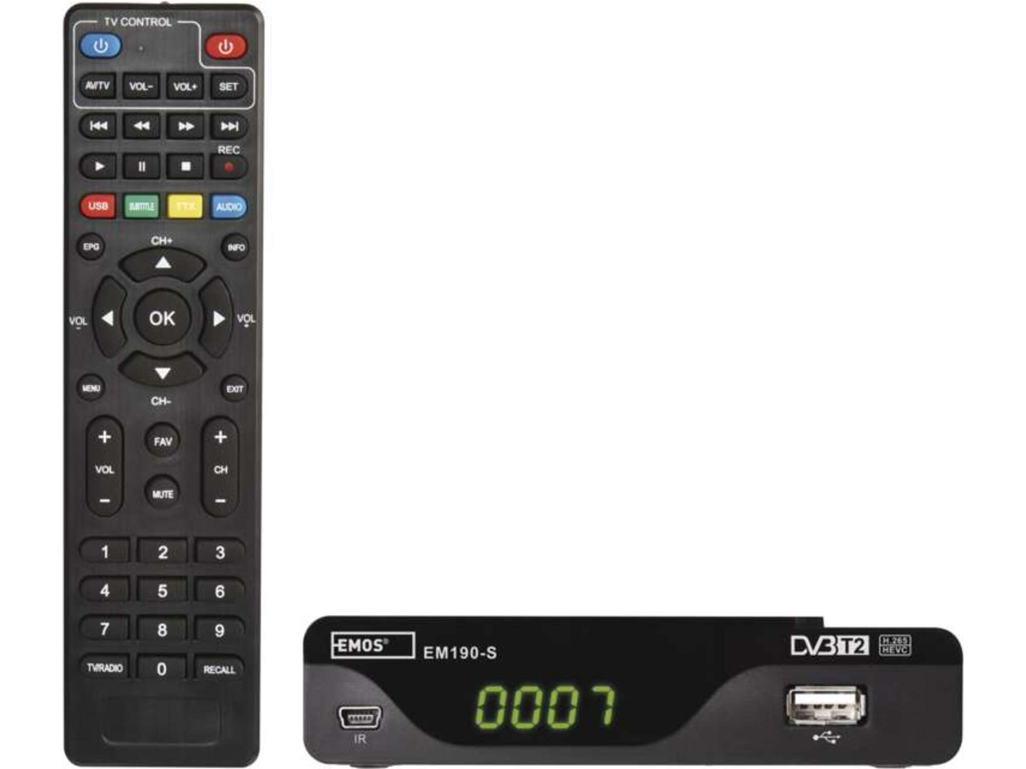 EMOS DVB-T2 sprejemnik EM190-S HD J6014