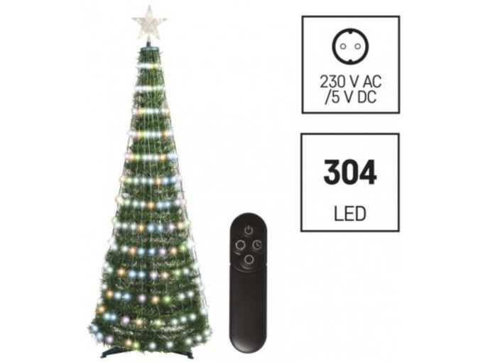EMOS LED božična jelka s svetl. verigo in zvezdo, 1,8 m D5AA03